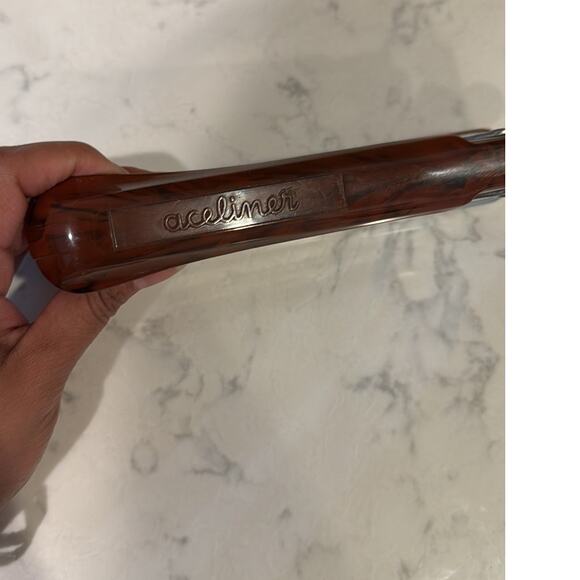 Vintage Ace Liner Stapler 502 Desk Wood Grain Brown Bakelite Retro Mid Century - Picture 9 of 10